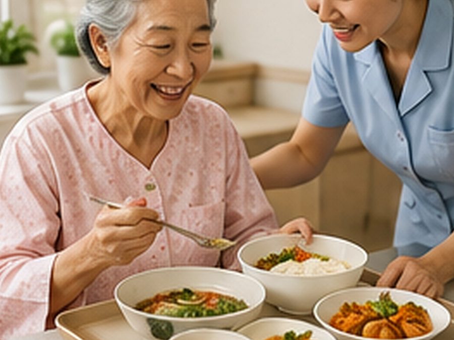 병원 급식으로 준비된 식사